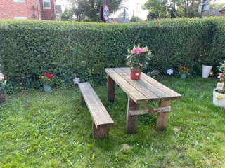 Garden and table
