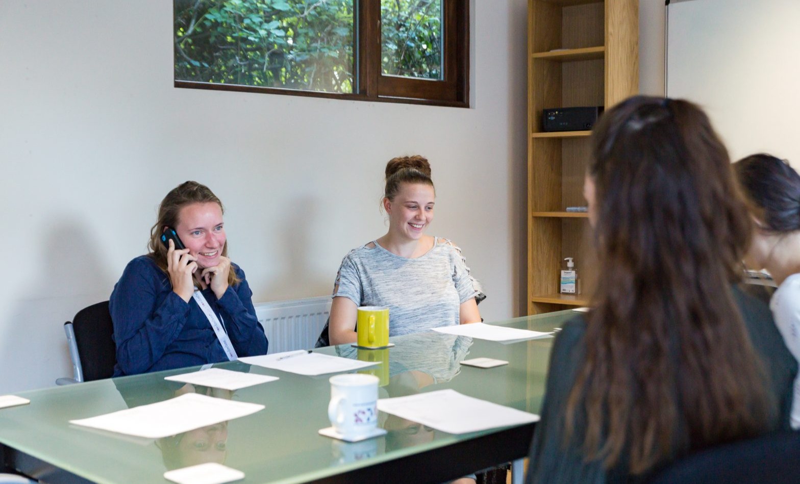 people at a meeting table