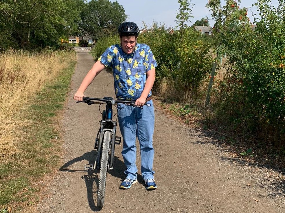 Person with bike