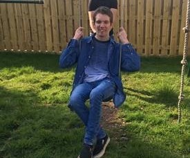 Person on a swing