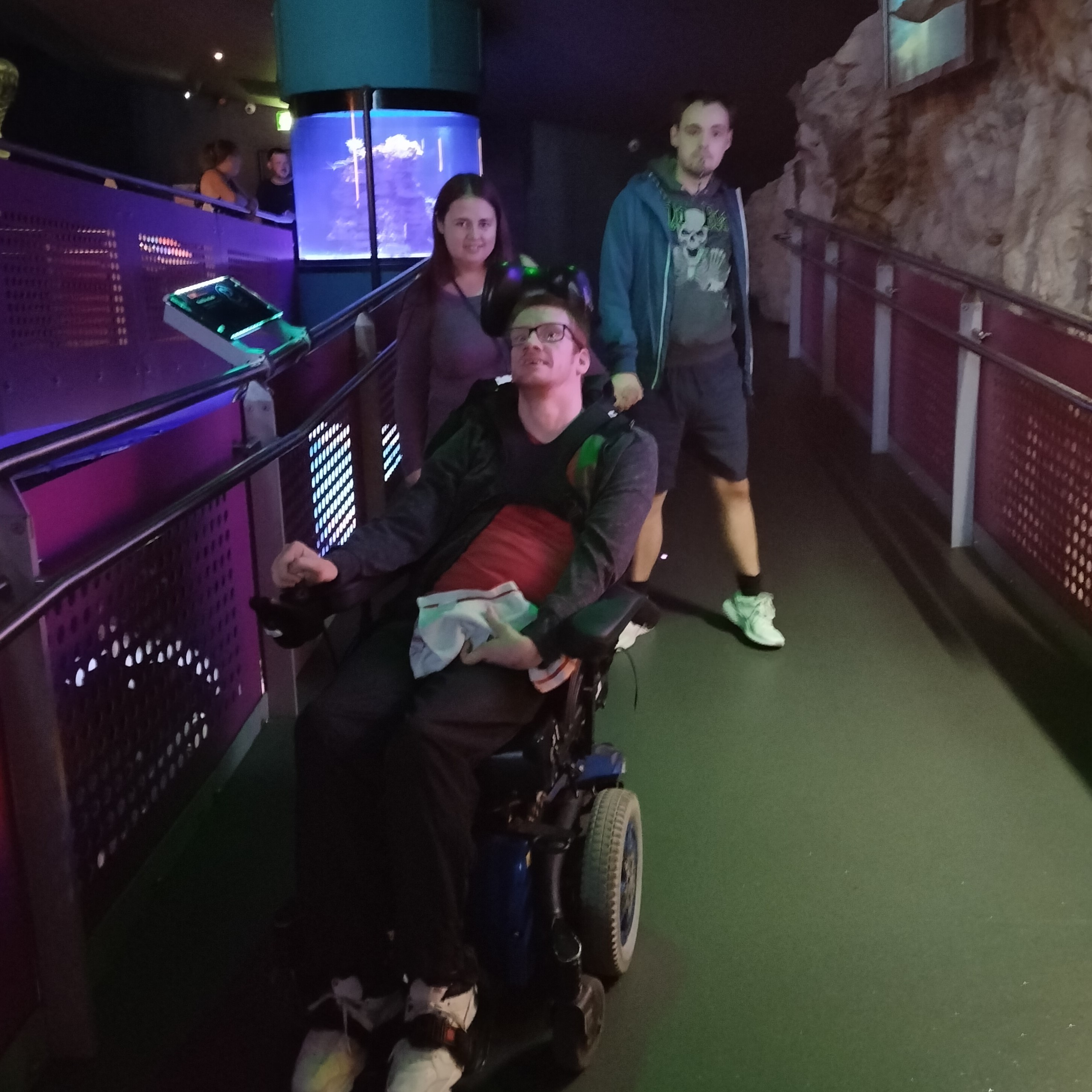 person visiting the deep